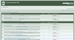 Desktop Screenshot of forum.charlie-turf.fr